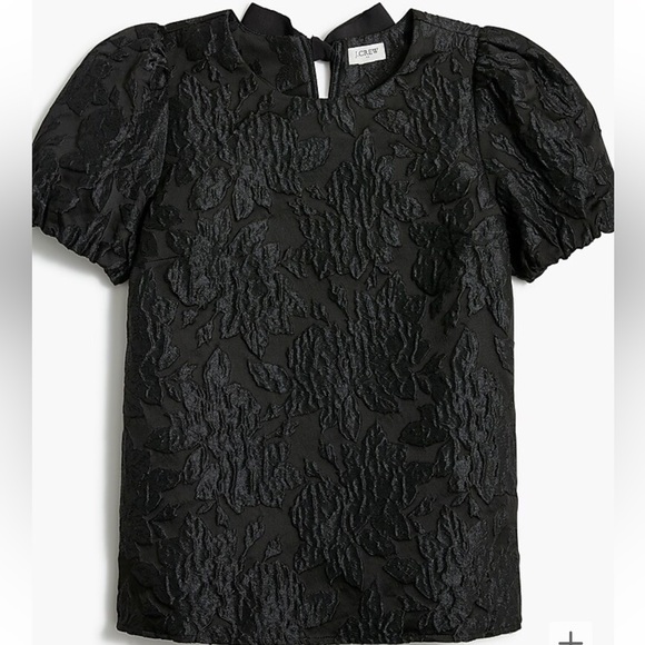 J. Crew Factory Tops - J.Crew Floral Puff Sleeve Top